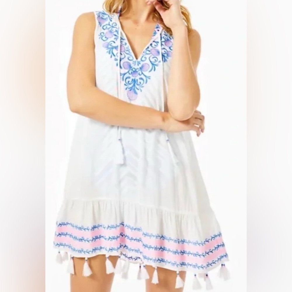Lilly Pulitzer Totti Swim Cover Up Resort Vacation Beach Pool NO SIZE TAG S/M - Picture 5 of 10